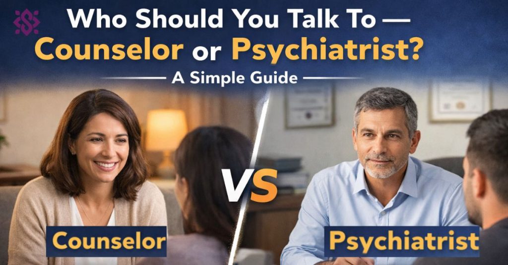 Counselor or Psychiatristb ?