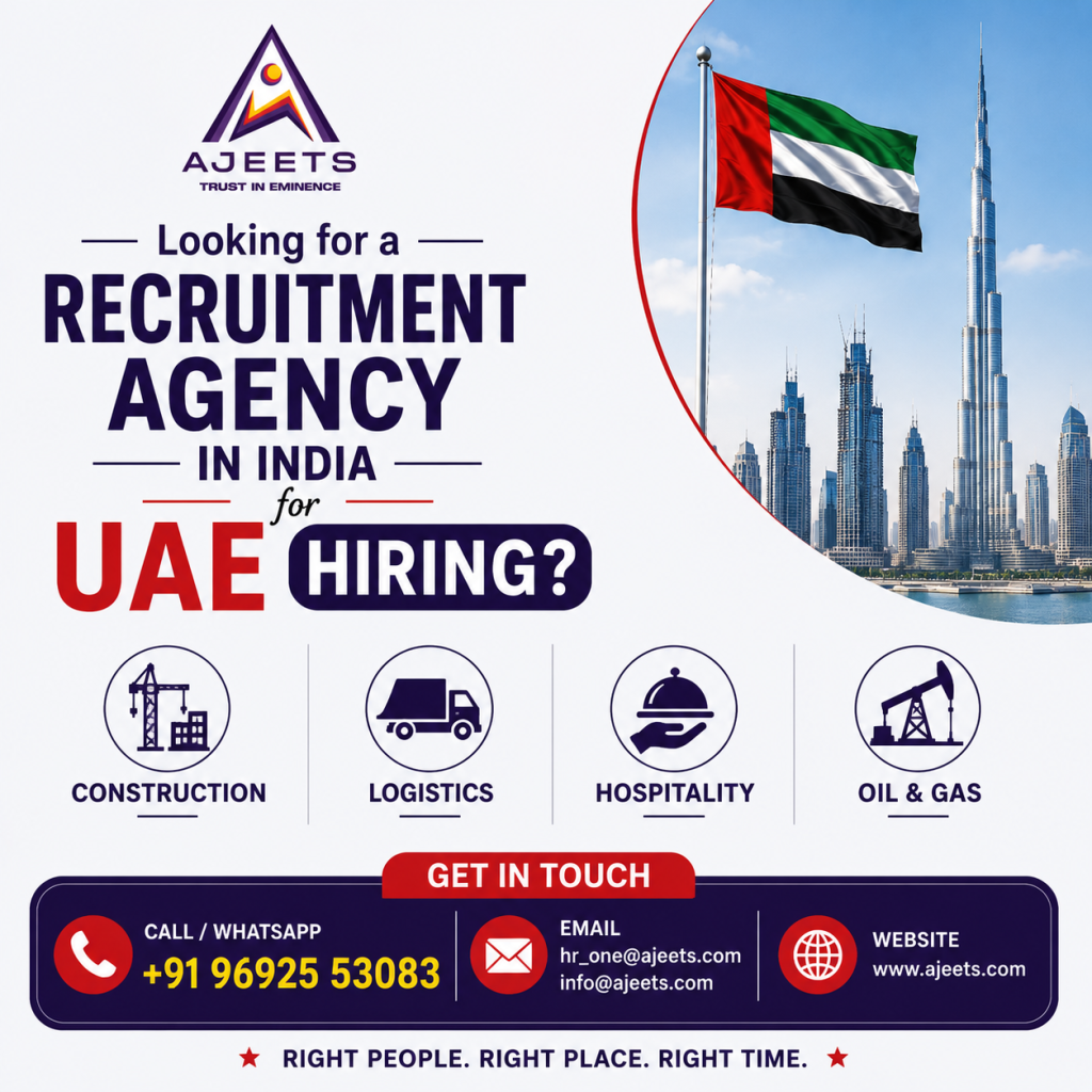 Manpower Recruitment Agency in India for UAE Hiring
