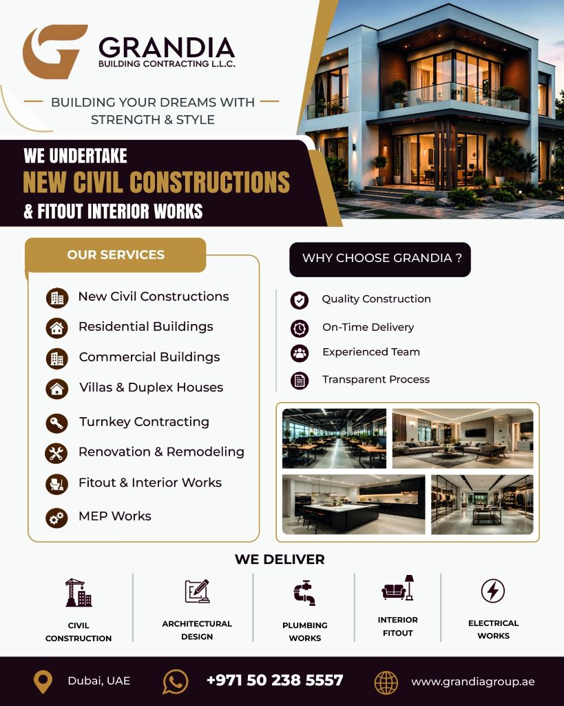 Grandia Building Contracting – Construction & Building Services in UAE