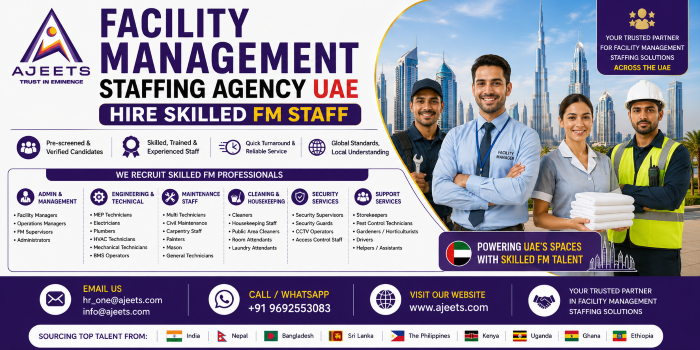 Facility Management Staffing Agency UAE | Hire Skilled FM Staff