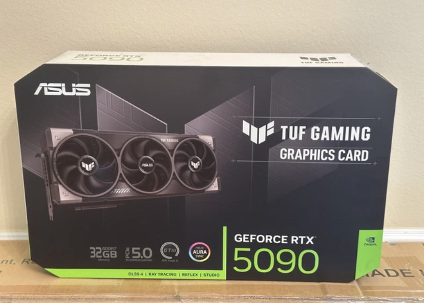NEW ASUS GEFORCE RTX 5090 TUF GAMING OC EDITION GRAPHICS CARD.