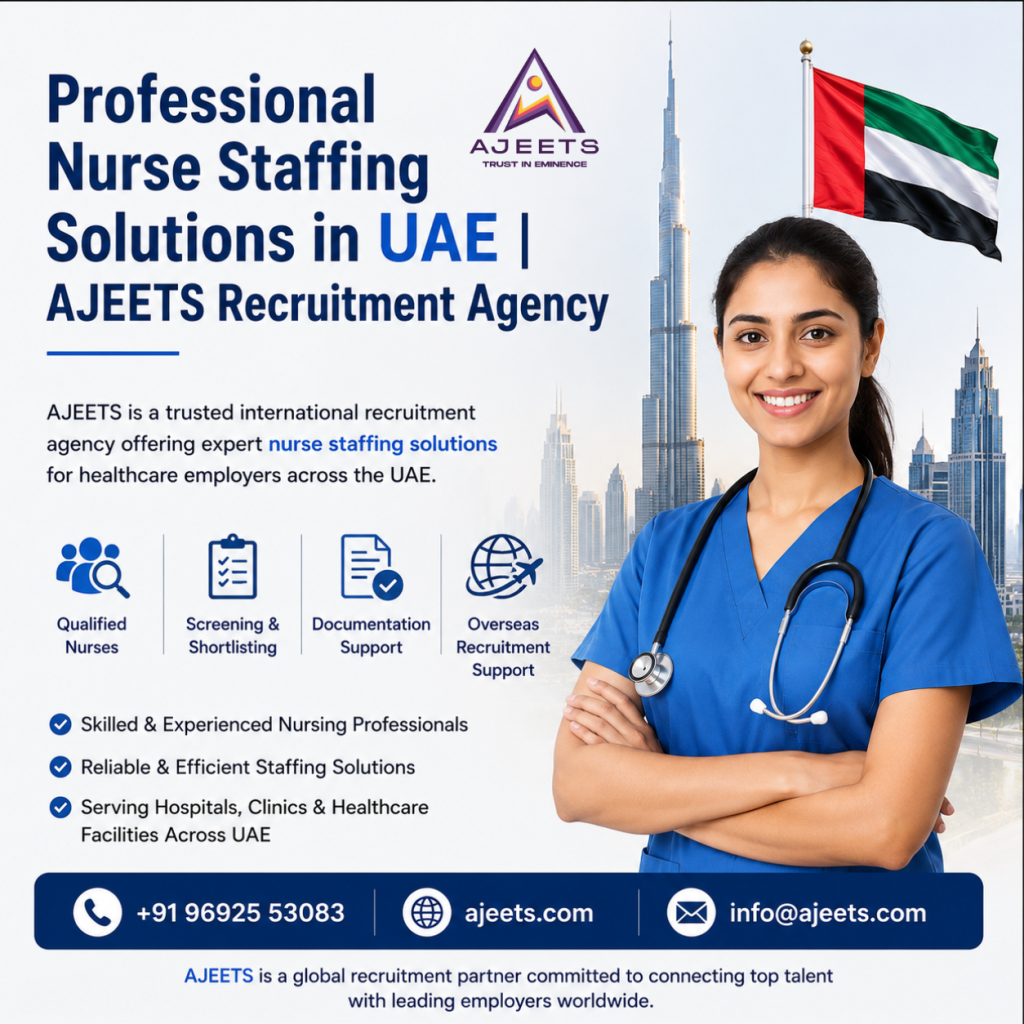 Professional Nurse Staffing Solutions in UAE | AJEETS Recruitment Agency