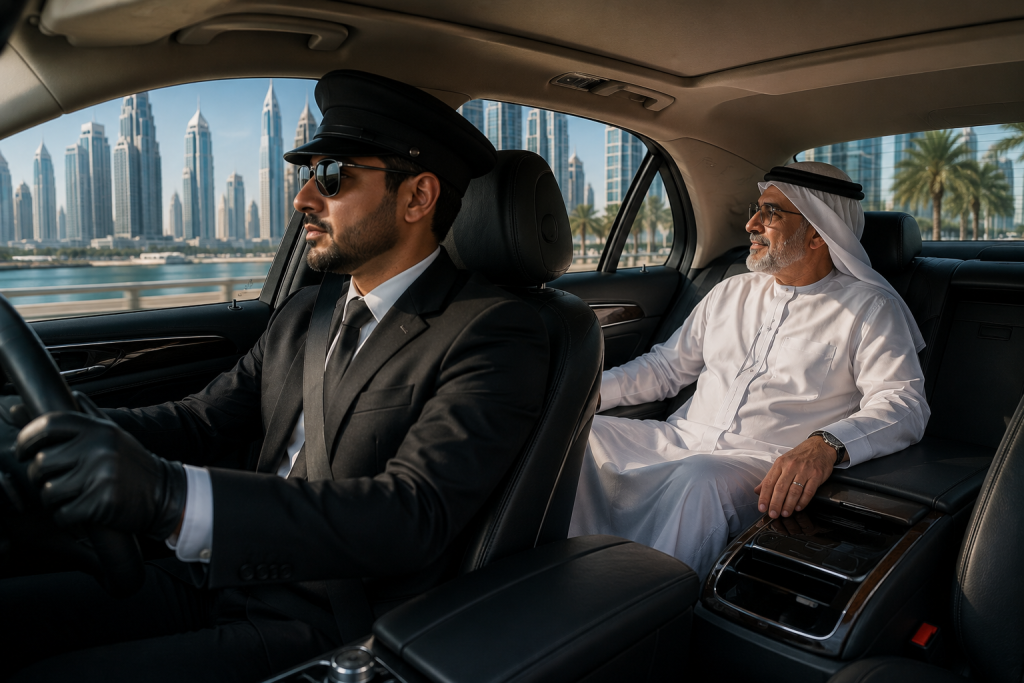Private Chauffeur & Car with Driver Service Dubai – Airport Transfers, Corporate & Cross-Border Trips