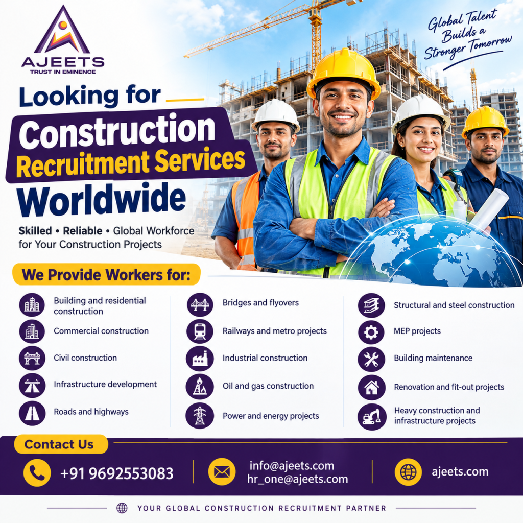 Looking for Construction Recruitment Services for GCC Projects?
