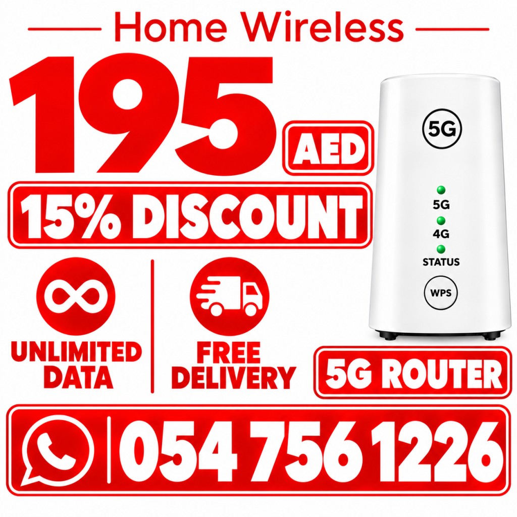 Etisalat home WiFi internet connection