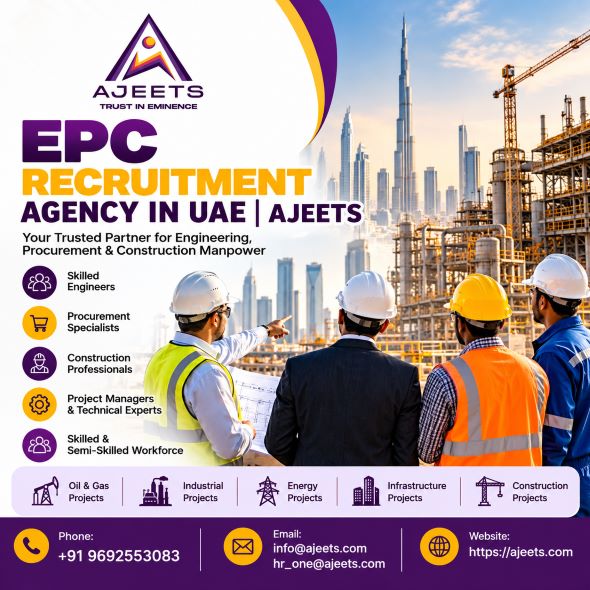 EPC Recruitment Agency UAE AJEETS Manpower Solutions