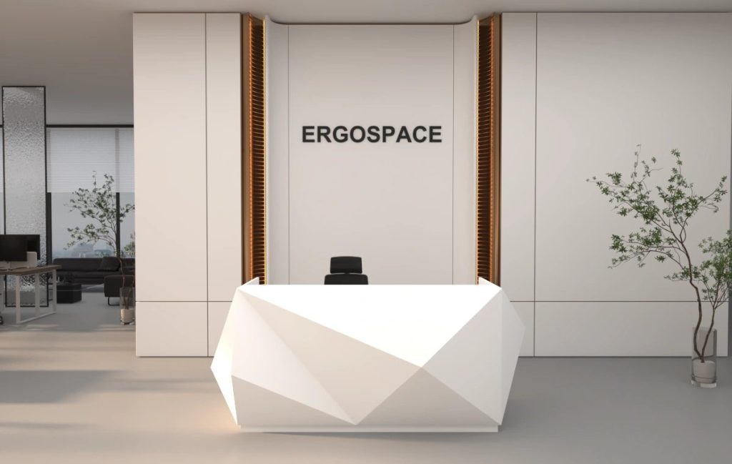 Rono Small Reception Desk | Modern Reception for UAE Offices