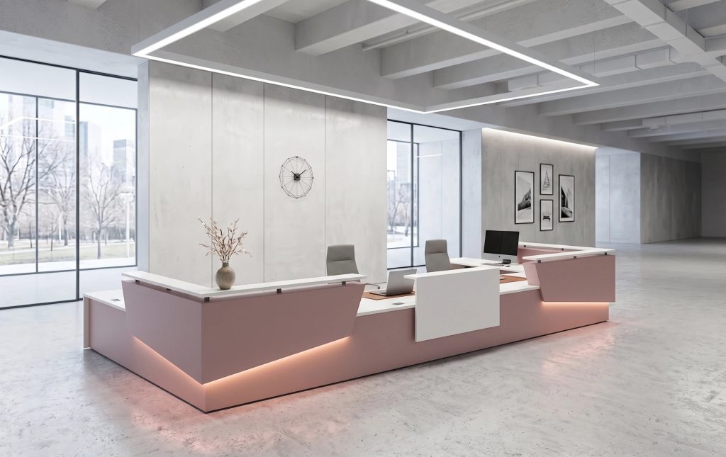 Contemporary U-Shape Reception Desk | Ergospace UAE